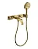 AXOR-HG-AXOR-Citterio-3-Loch-Wannenarmatur-Unterputz-fuer-Wandmontage-mit-Hebelgriffen-und-Platte-Polished-Gold-Optic-39442990 gallery number 1